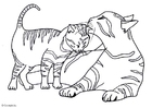 malarbild kattungar