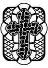 F�rgl�ggningsbilder keltiskt kors