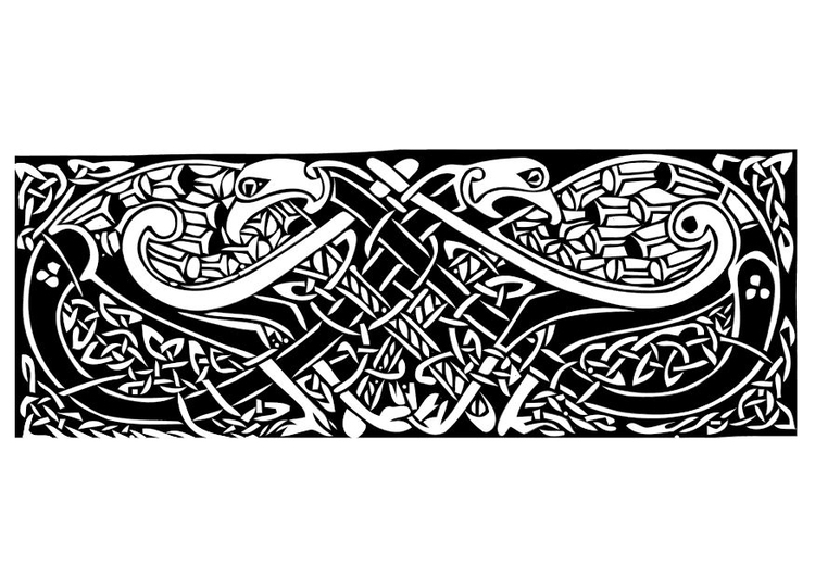 Målarbild keltiskt motiv