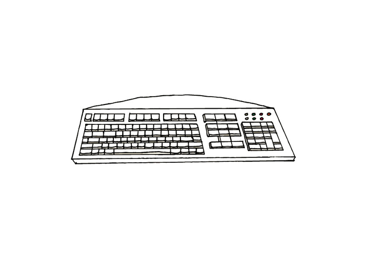 Målarbild keyboard
