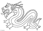 Målarbild Kinesisk drake