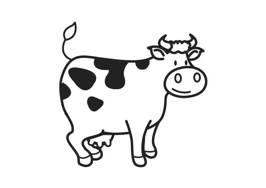 Målarbild ko