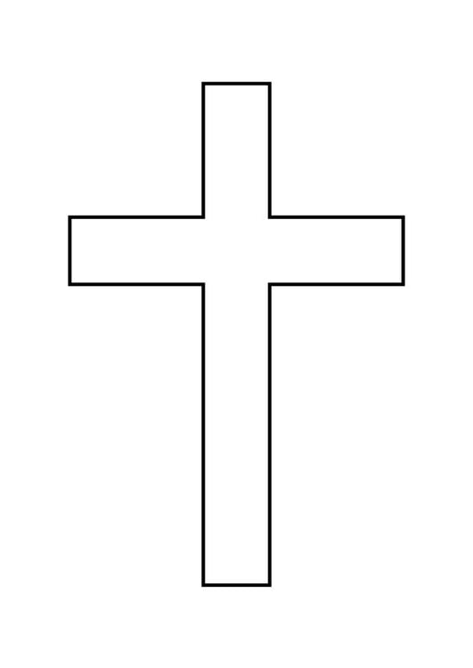 Målarbild kors