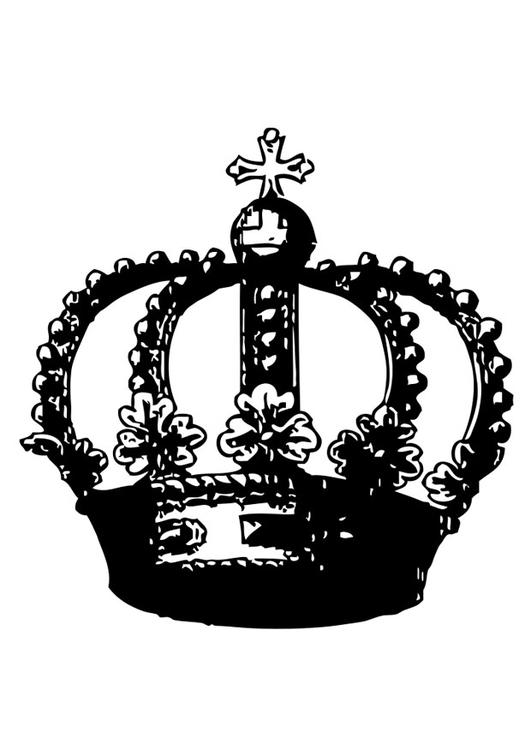 Målarbild krona