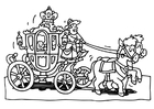 malarbild kunglig vagn