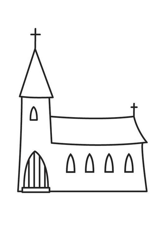 Målarbild kyrka