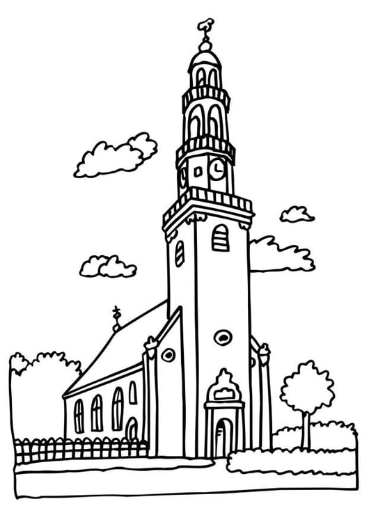 Målarbild kyrka
