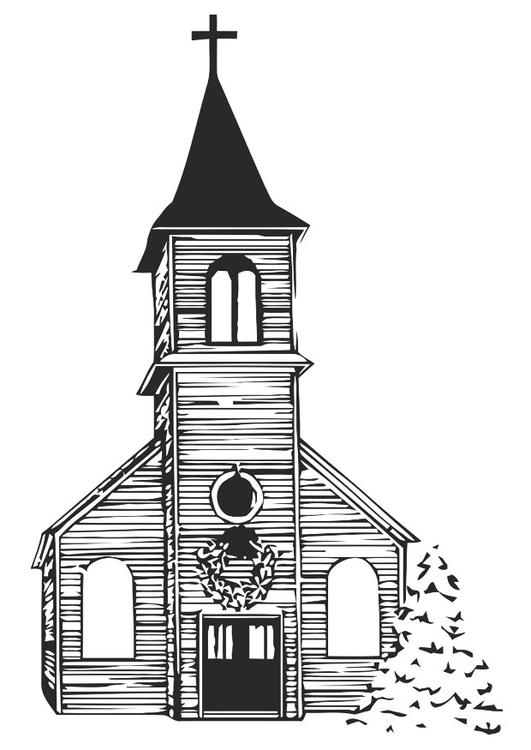 kyrka om vintern