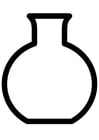 Målarbild laboratoriekolv