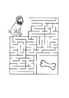 F�rgl�ggningsbilder labyrint - hund