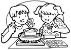 malarbild laga mat