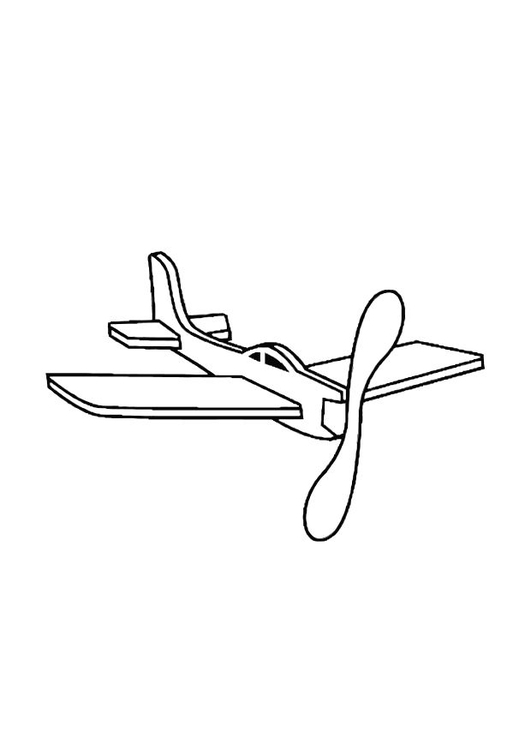 Målarbild leksaksflygplan