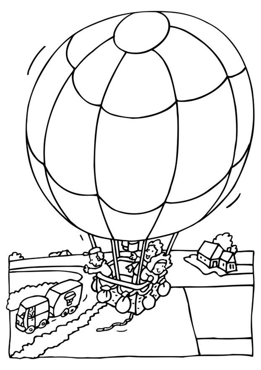 Målarbild luftballong