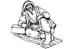 Målarbild man
