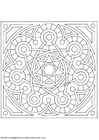 F�rgl�ggningsbilder mandala 1502b