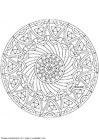 F�rgl�ggningsbilder mandala-1502k