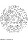 F�rgl�ggningsbilder mandala-1502u