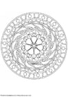 F�rgl�ggningsbilder mandala-1602d