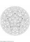 F�rgl�ggningsbilder mandala-1602e