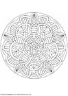 F�rgl�ggningsbilder mandala-1602j