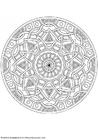 F�rgl�ggningsbilder mandala-1702k