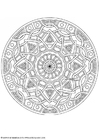 F�rgl�ggningsbilder mandala-1702l