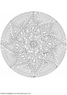 Målarbild mandala 1702m