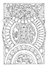 F�rgl�ggningsbilder mandala  a03