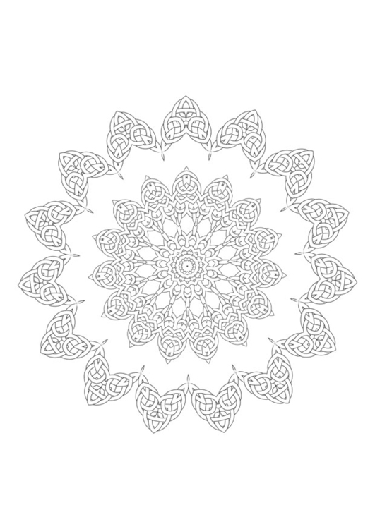 Målarbild mandala