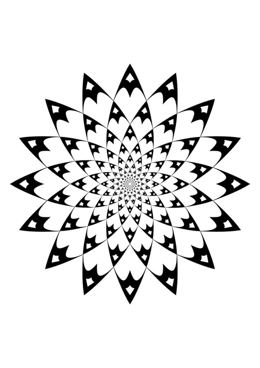 Målarbild mandala