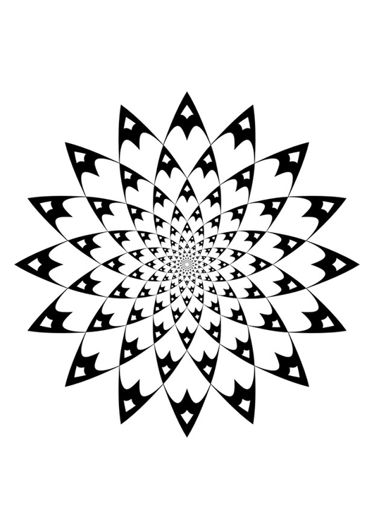 Målarbild mandala