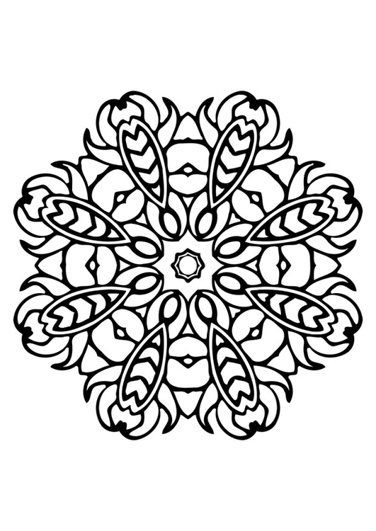 Målarbild mandala