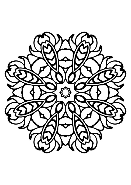 Målarbild mandala