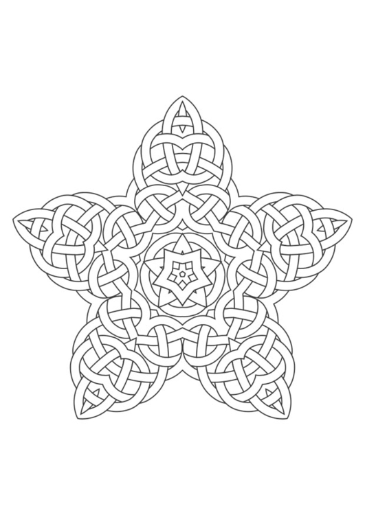 Målarbild mandala
