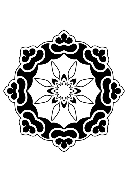 Målarbild mandala