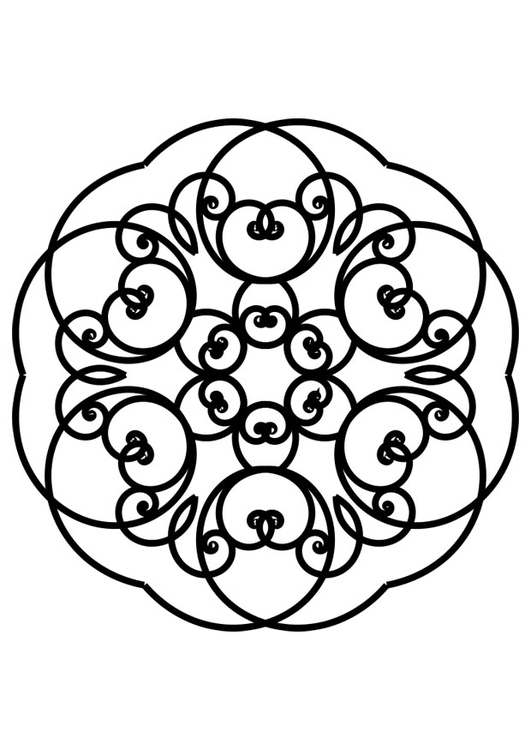Målarbild mandala