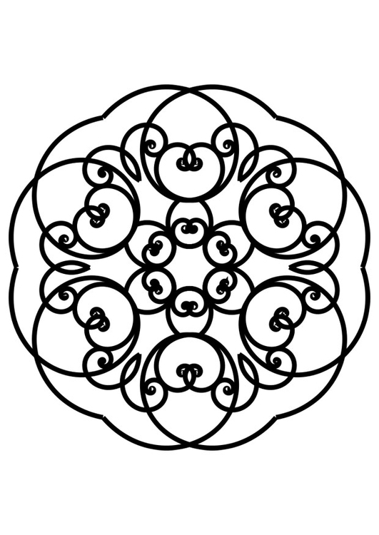 Målarbild mandala