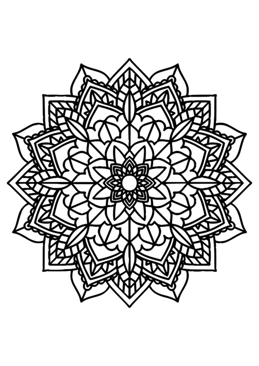 Målarbild mandala