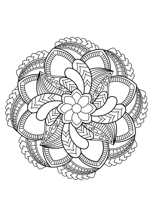 Målarbild Mandala