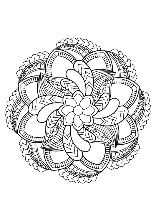 Målarbild Mandala