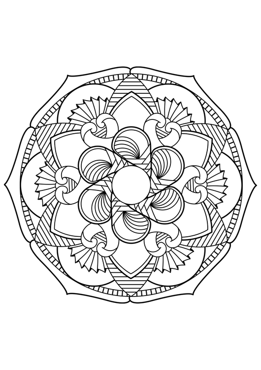 Målarbild mandala