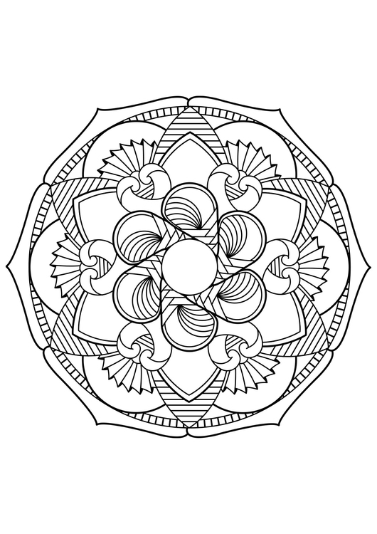 Målarbild mandala