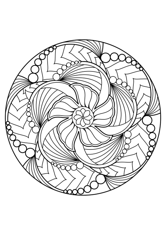 Målarbild mandala