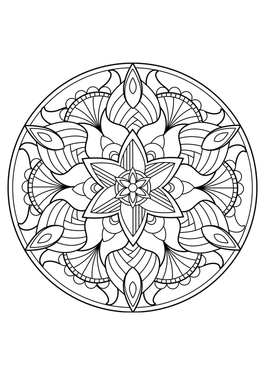 Målarbild mandala