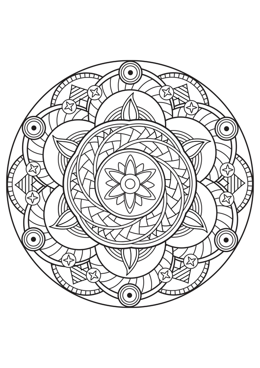 Målarbild mandala