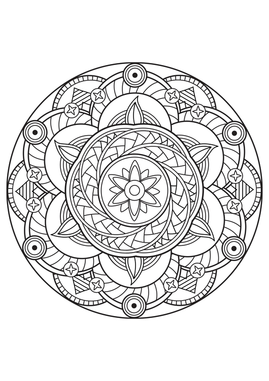 Målarbild mandala