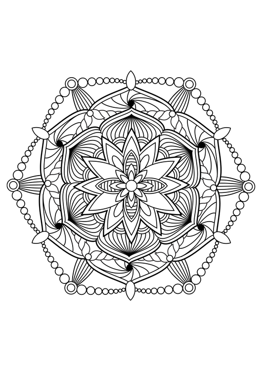 Målarbild mandala