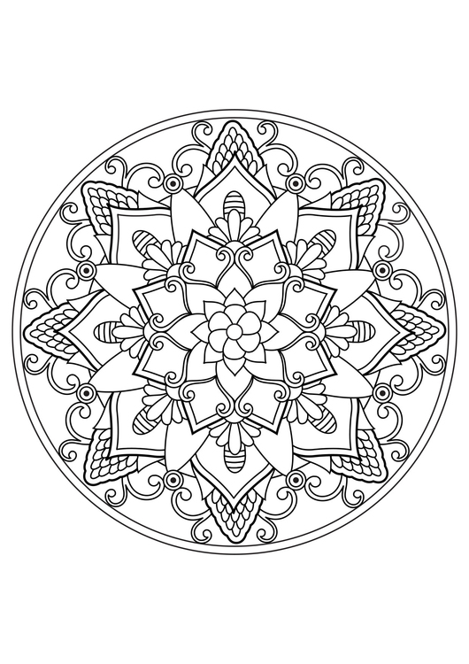 Målarbild mandala