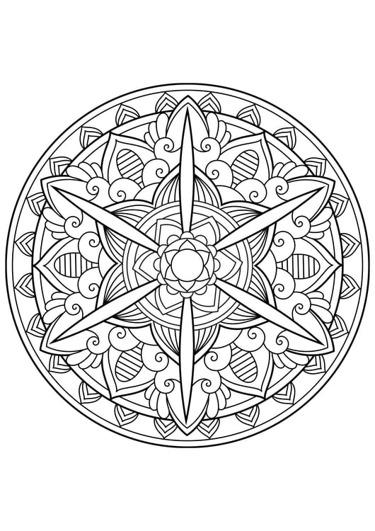 Målarbild Mandala