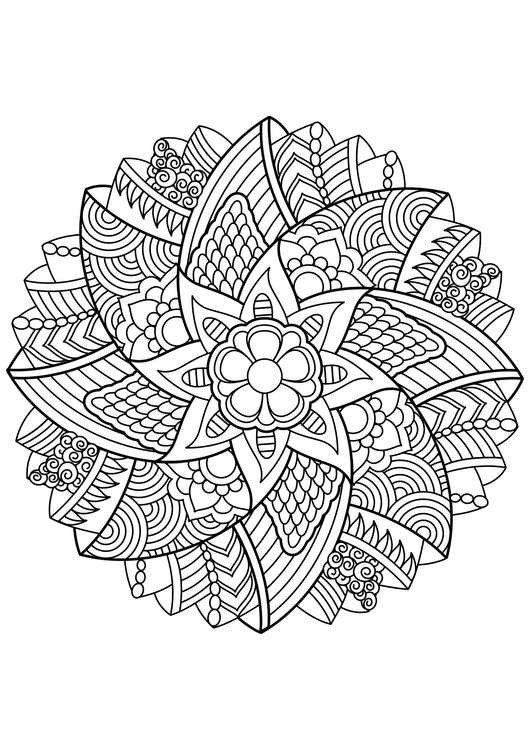 Målarbild Mandala